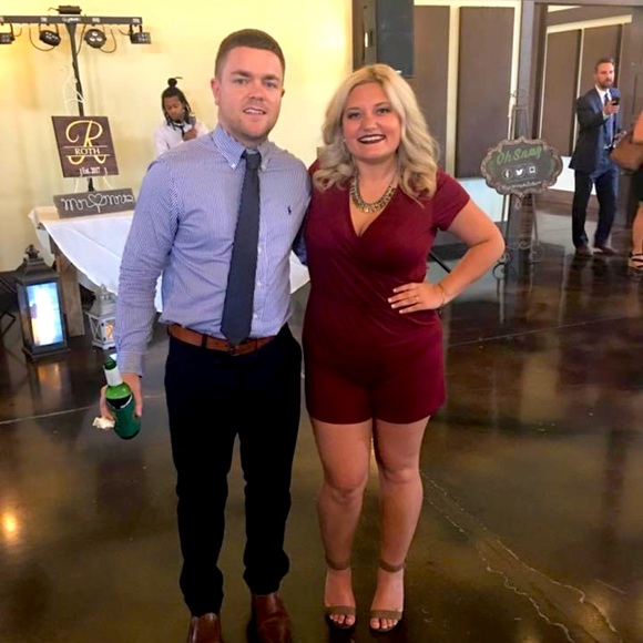 Maroon romper - Picture 1 of 4